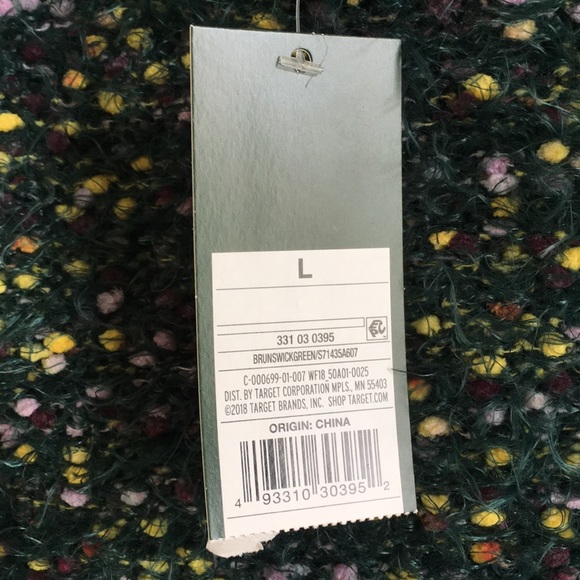 NWT WILD FABLE Fuzzy Sweater / Green / L - Picture 6 of 8